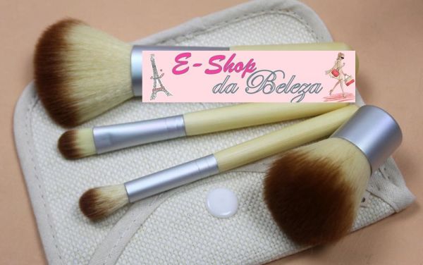 Kit de 04 pinceis Ecotools com bolsa